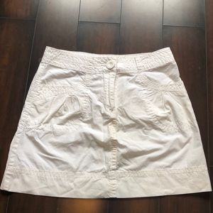H&M white cotton skirt